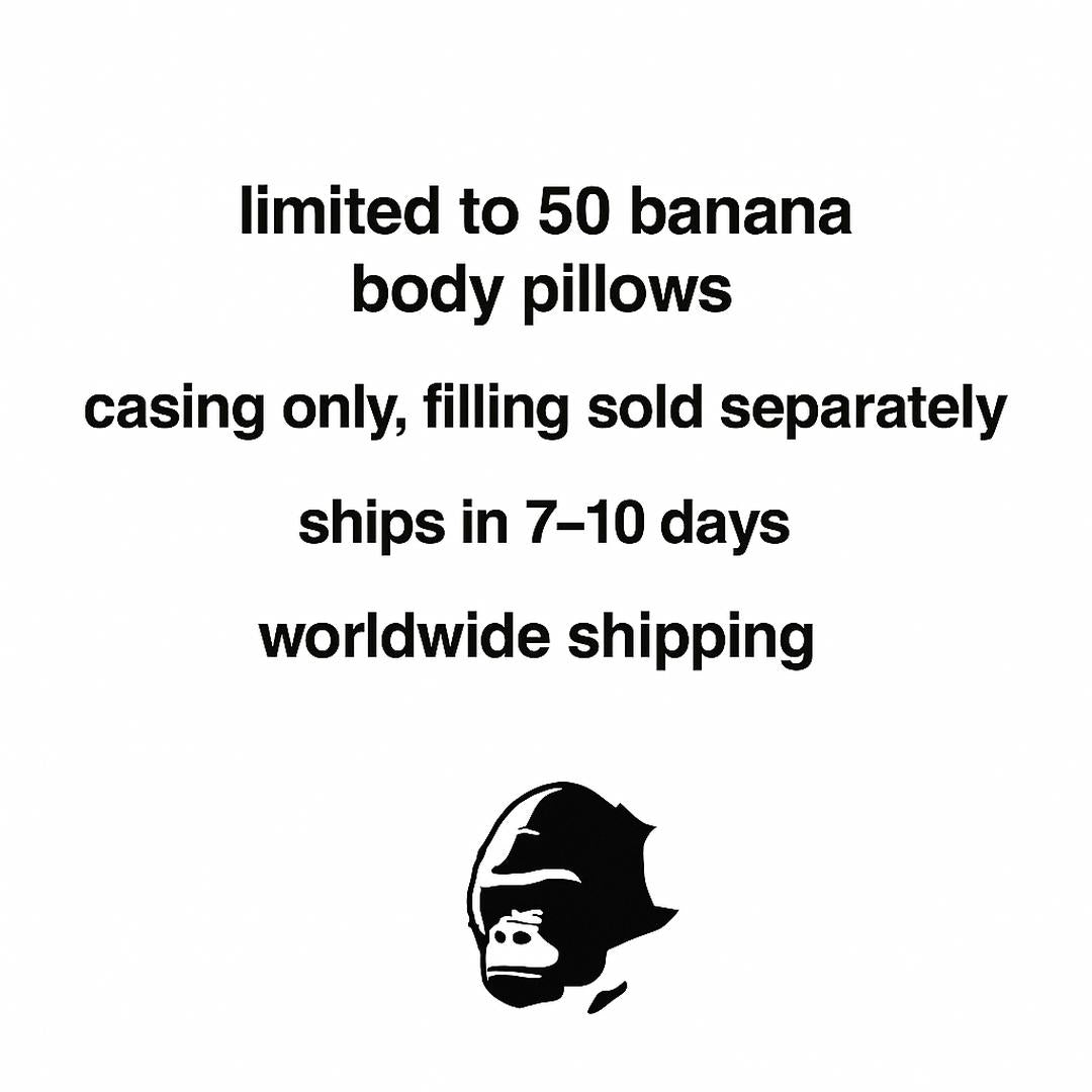 Banana Body Pillow