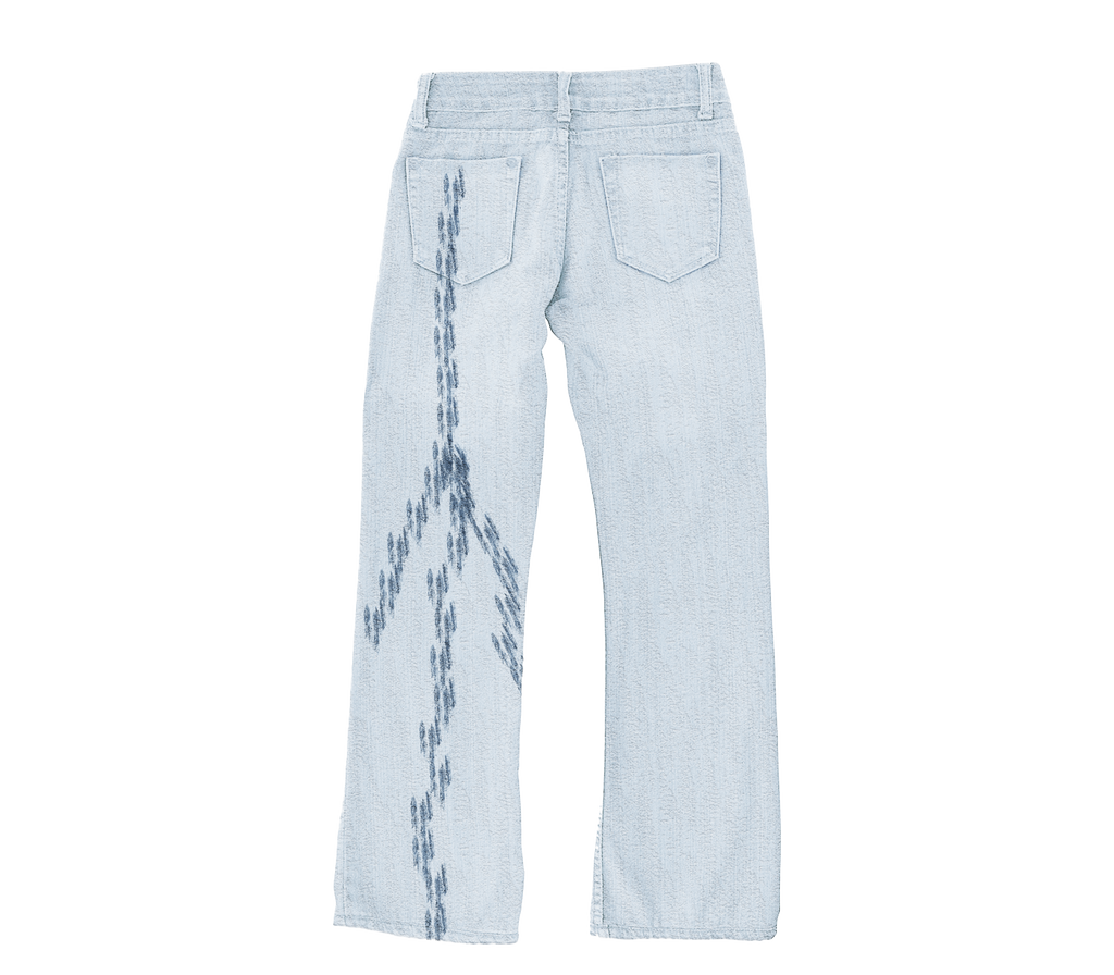 STBRN tire track denim