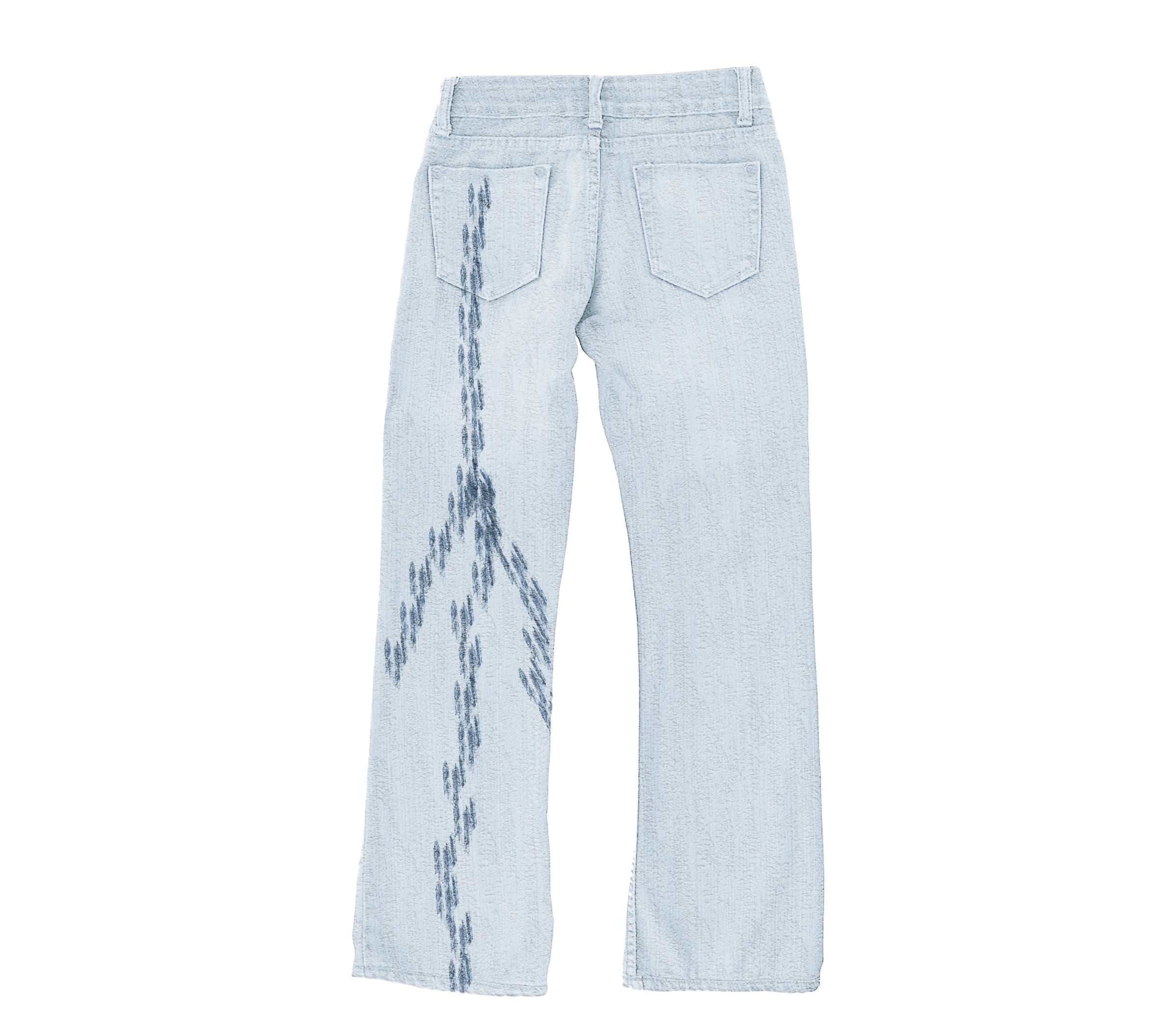 STBRN tire track denim